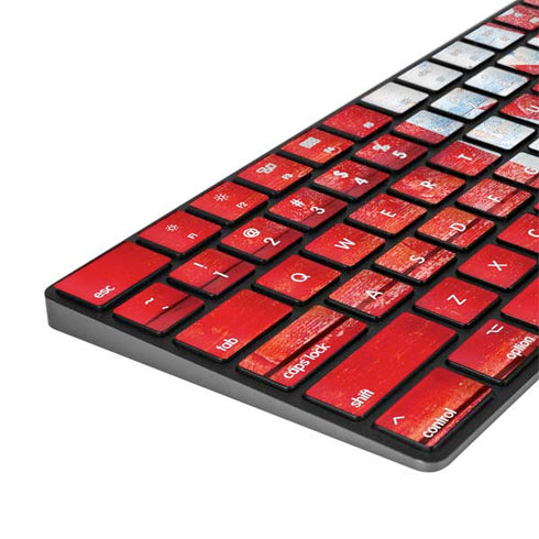 Canada Flag Light Wood Magic Keyboard with Numeric Keypad Skin
